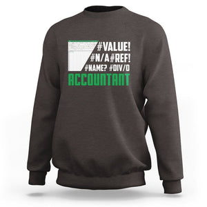Funny Accountant Errors In Excel Sweatshirt TS09 Dark Chocolate Printyourwear