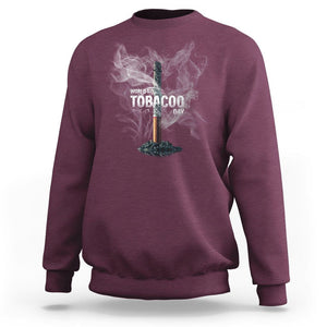 World No Tobacco Day Anti Smoking Sweatshirt TS09 Maroon Print Your Wear