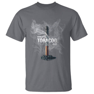 World No Tobacco Day Anti Smoking T Shirt TS09 Charcoal Print Your Wear