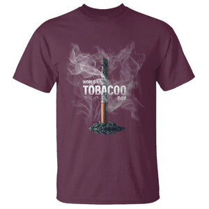 World No Tobacco Day Anti Smoking T Shirt TS09 Maroon Print Your Wear