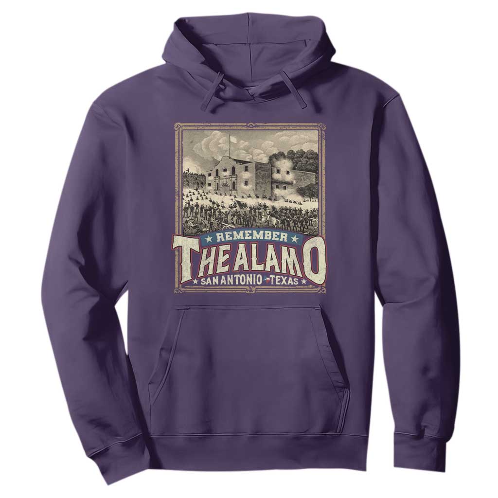 Texas Remember The Alamo Hoodie San Antonio Alamo War History Lover TS09 Purple Print Your Wear