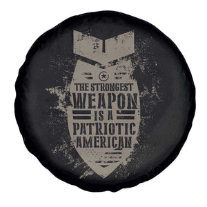 The Strongest Weapon Is A Patriotic Spare Tire Cover TS09 Print Your Wear
