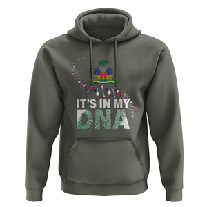 Haitian Hoodie It's In My DNA Haiti Patriotic TS09 Military Green Printyourwear