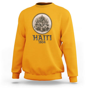 Haitian Sweatshirt Revolution 1804 Haiti Flag Vintage TS09 Gold Printyourwear