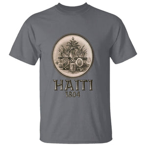 Haitian T Shirt Revolution 1804 Haiti Flag Vintage TS09 Charcoal Printyourwear