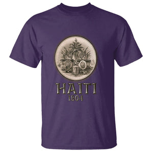 Haitian T Shirt Revolution 1804 Haiti Flag Vintage TS09 Purple Printyourwear