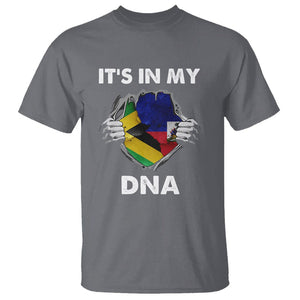 Haitian Jamaican T Shirt It's In My DNA TS09 Charcoal Printyourwear