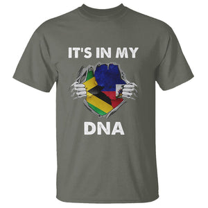 Haitian Jamaican T Shirt It's In My DNA TS09 Military Green Printyourwear