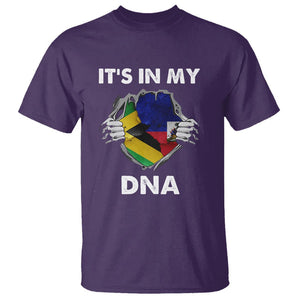 Haitian Jamaican T Shirt It's In My DNA TS09 Purple Printyourwear