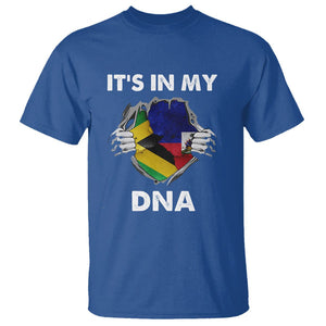 Haitian Jamaican T Shirt It's In My DNA TS09 Royal Blue Printyourwear