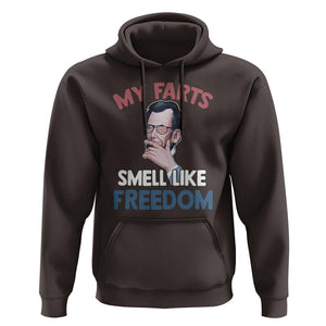 Funny Abraham Lincoln Hoodie My Farts Smell Like Freedom 4th Of July TS09 Dark Chocolate Print Your Wear