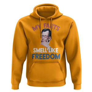 Funny Abraham Lincoln Hoodie My Farts Smell Like Freedom 4th Of July TS09 Gold Print Your Wear