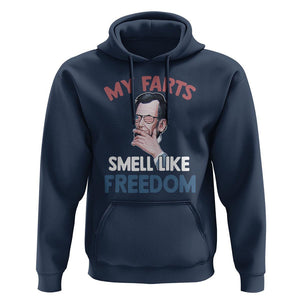 Funny Abraham Lincoln Hoodie My Farts Smell Like Freedom 4th Of July TS09 Navy Print Your Wear