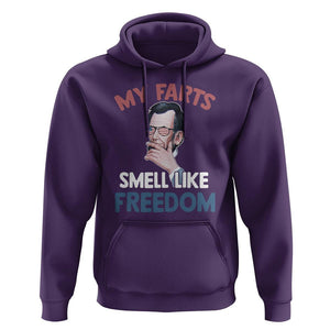 Funny Abraham Lincoln Hoodie My Farts Smell Like Freedom 4th Of July TS09 Purple Print Your Wear