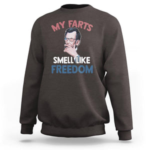 Funny Abraham Lincoln Sweatshirt My Farts Smell Like Freedom 4th Of July TS09 Dark Chocolate Print Your Wear