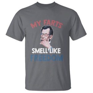 Funny Abraham Lincoln T Shirt My Farts Smell Like Freedom 4th Of July TS09 Charcoal Print Your Wear