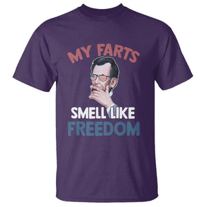 Funny Abraham Lincoln T Shirt My Farts Smell Like Freedom 4th Of July TS09 Purple Print Your Wear