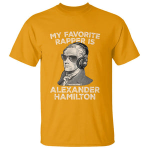 Funny My Favorite Rapper is Alexander Hamilton T Shirt TS09 Gold Print Your Wear