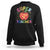 Funny Super Teacher Superhero Apple Sweatshirt TS09 Black Print Your Wear