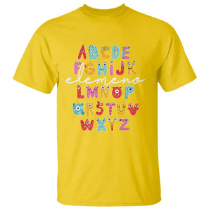 Teacher Alphabet Elemeno Cute Little Monster T Shirt TS09 Daisy Print Your Wear