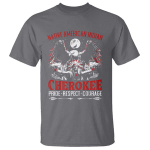 Native American Cherokee T Shirt Pride Respect Courage Indigenous TS09 Charcoal Print Your Wear