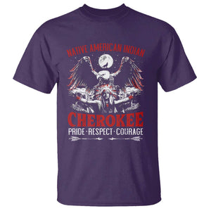 Native American Cherokee T Shirt Pride Respect Courage Indigenous TS09 Purple Print Your Wear