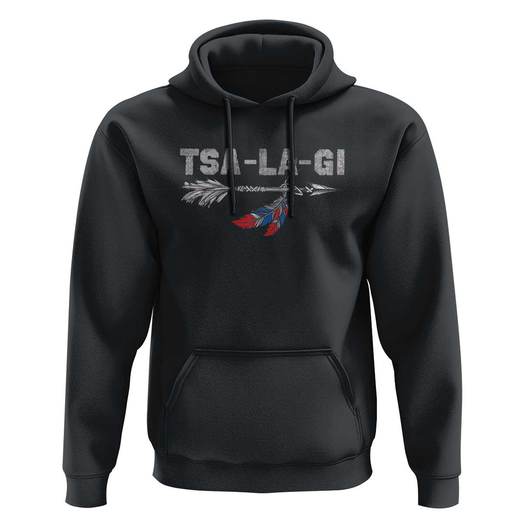 Native American Cherokee Tsalagi Hoodie TS09 Black Print Your Wear