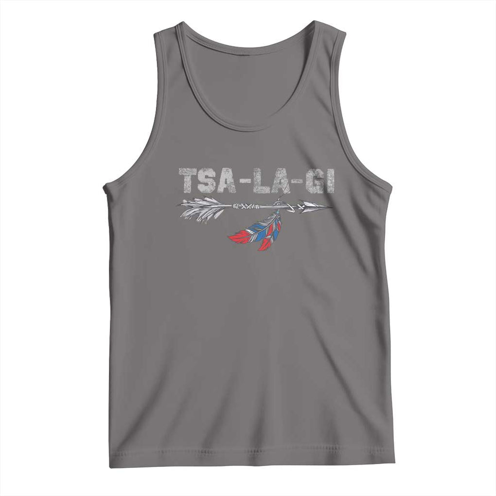 Native American Cherokee Tsalagi Tank Top TS09 Deep Heather Print Your Wear
