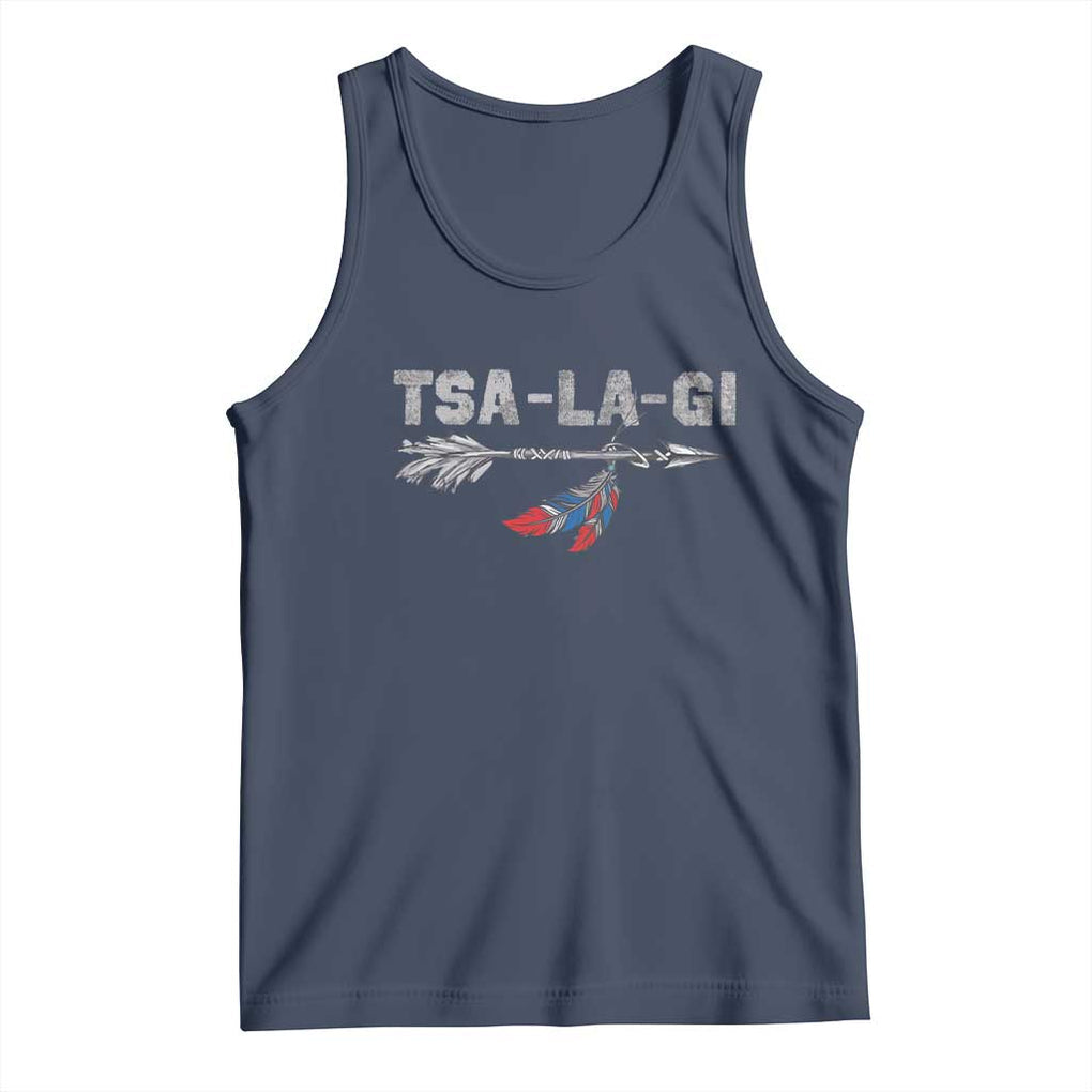 Native American Cherokee Tsalagi Tank Top TS09 Navy Print Your Wear