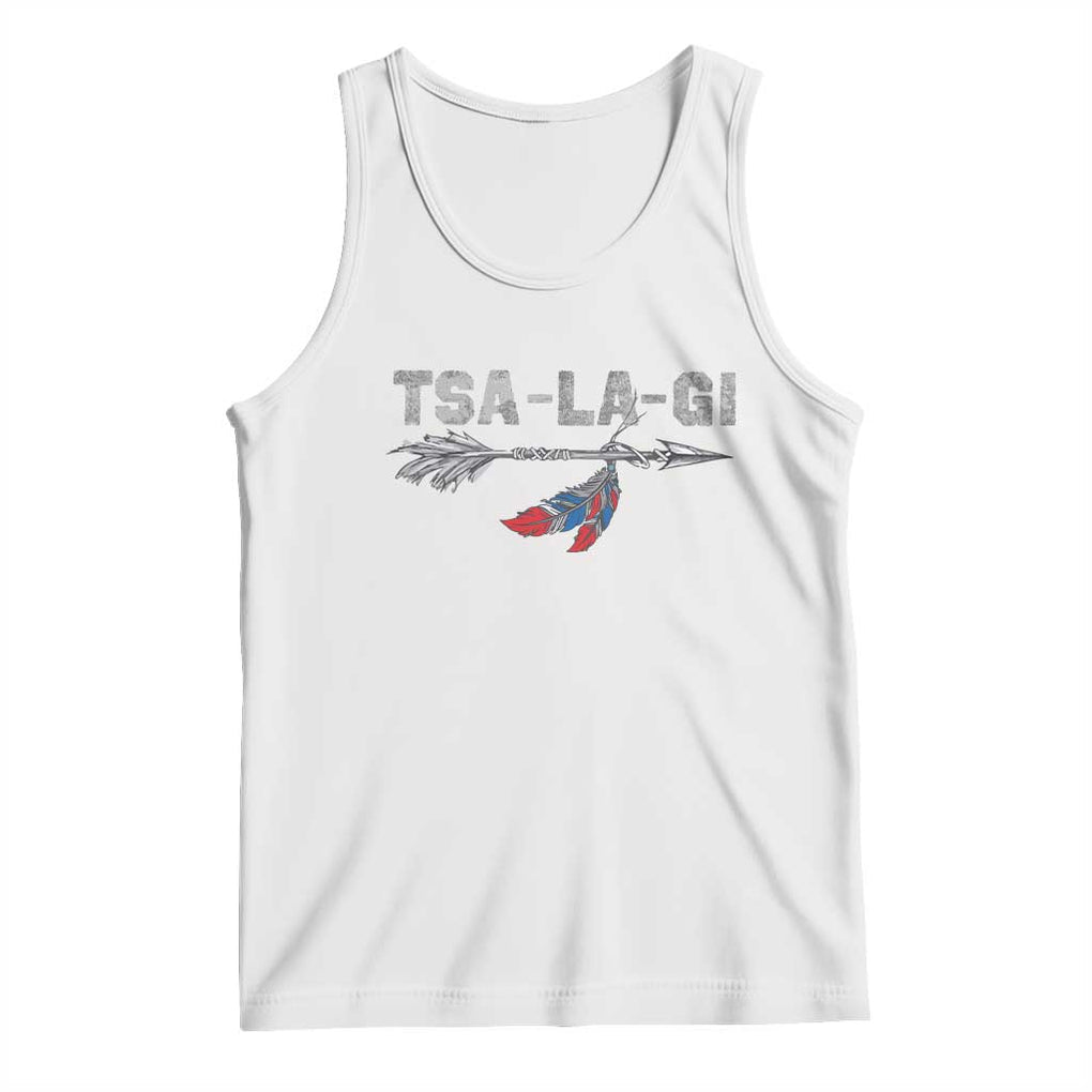 Native American Cherokee Tsalagi Tank Top TS09 White Print Your Wear