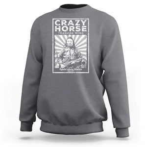 American Indian Crazy Horse Lakota Sweatshirt TS09 Charcoal Print Your Wear