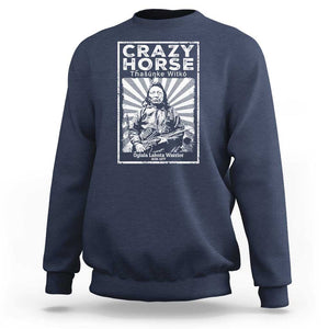 American Indian Crazy Horse Lakota Sweatshirt TS09 Navy Print Your Wear