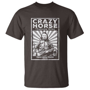 American Indian Crazy Horse Lakota T Shirt TS09 Dark Chocolate Print Your Wear