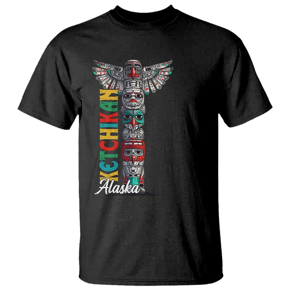 Native American Alaska T Shirt Ketchikan Totem Pole TS09 Black Print Your Wear