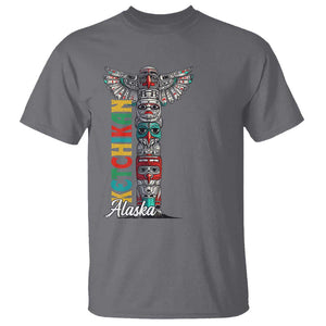 Native American Alaska T Shirt Ketchikan Totem Pole TS09 Charcoal Print Your Wear