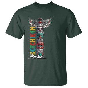 Native American Alaska T Shirt Ketchikan Totem Pole TS09 Dark Forest Green Print Your Wear