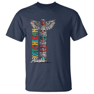 Native American Alaska T Shirt Ketchikan Totem Pole TS09 Navy Print Your Wear