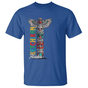 Native American Alaska T Shirt Ketchikan Totem Pole TS09 Royal Blue Print Your Wear