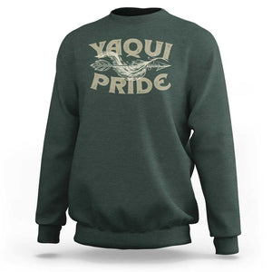 Yaqui Pride Sweatshirt Native American Indian Indigenous TS09 Dark Forest Green Print Your Wear