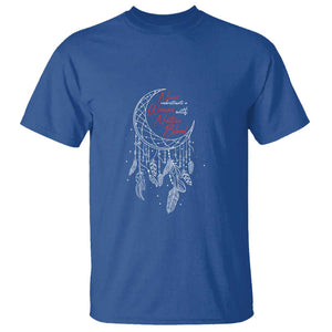 Indigenous Woman T Shirt Never Underestimate A Woman With Native Blood Dreamcatcher TS09 Royal Blue Print Your Wear