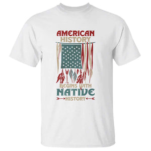 Make America Native Again America Flag T Shirt TS09 White Print Your Wear