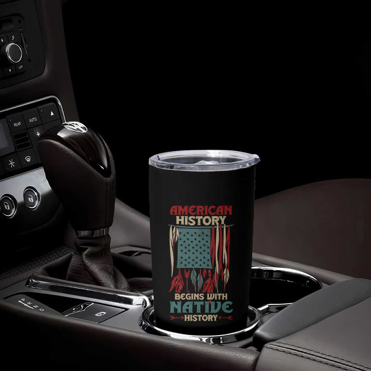 Make America Native Again America Flag Tumbler Cup TS09 Print Your Wear
