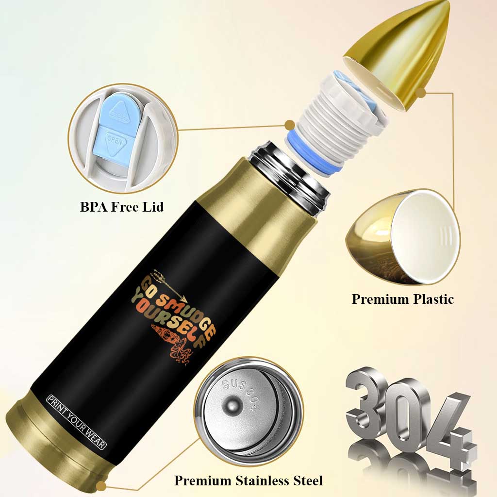 Native American Bullet Tumbler Go Smudge Yourself Retro TS09 Print Your Wear