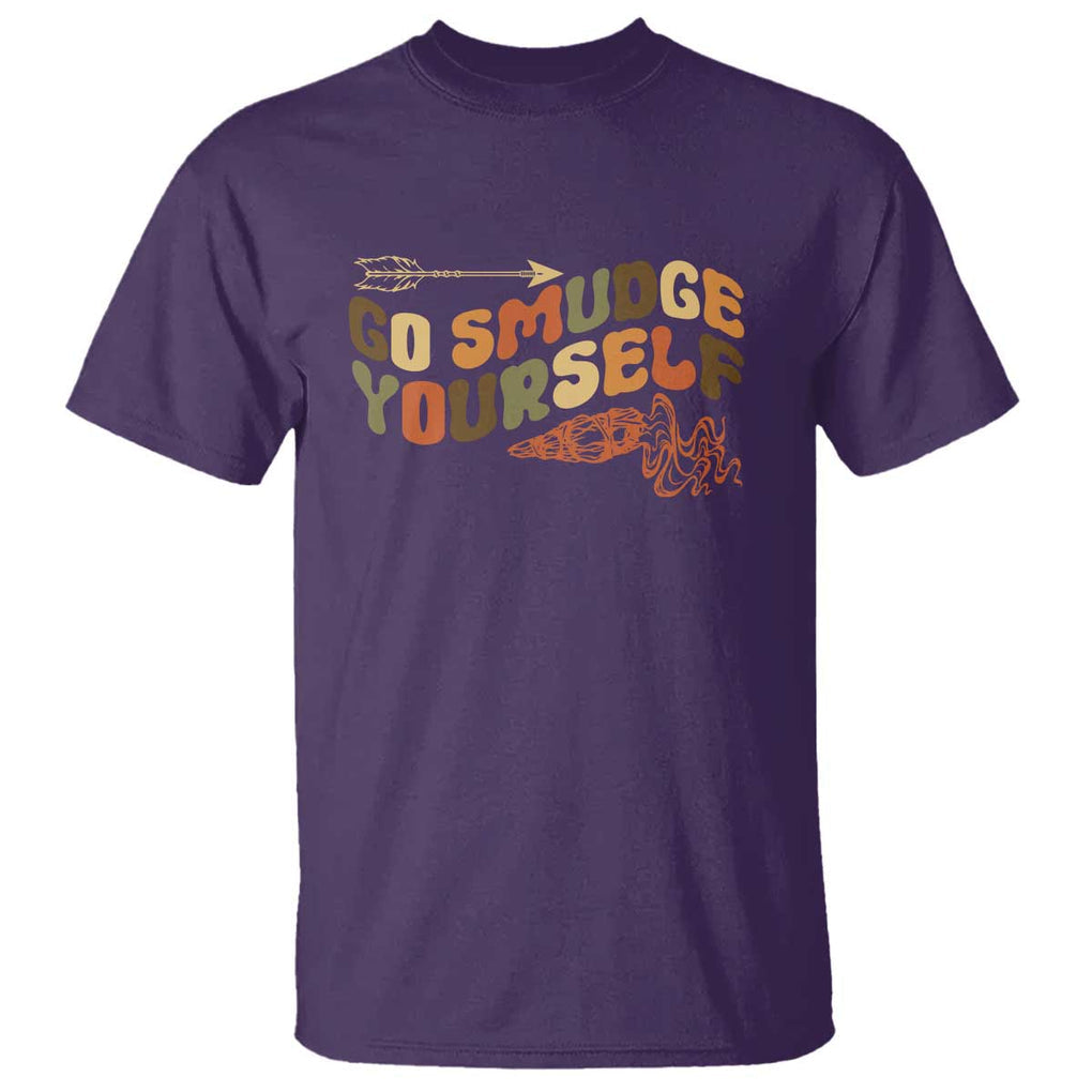 Native American T Shirt Go Smudge Yourself Retro TS09 Purple Print Your Wear