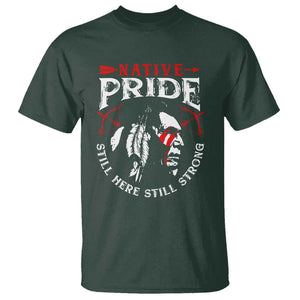 Native Pride T Shirt Still Here Still Strong American Indian TS09 Dark Forest Green Print Your Wear