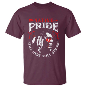 Native Pride T Shirt Still Here Still Strong American Indian TS09 Maroon Print Your Wear