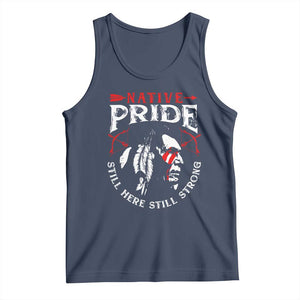 Native Pride Tank Top Still Here Still Strong American Indian TS09 Navy Print Your Wear