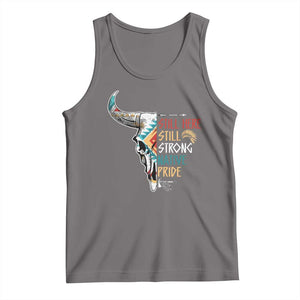 Native Pride Still Here Still Strong American Indian Tank Top TS09 Deep Heather Print Your Wear