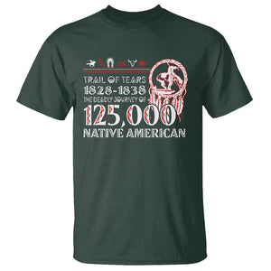 Trail Of Tears T Shirt The Deadly Journey 1828 1838 TS09 Dark Forest Green Print Your Wear