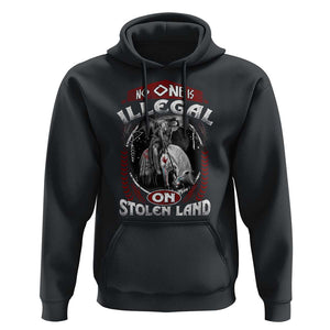 Native American Hoodie No One Is Illegal On Stolen Land TS09 Black Print Your Wear